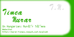 timea murar business card